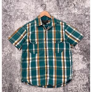 Filson Green Plaid Casual Button Down Shirt